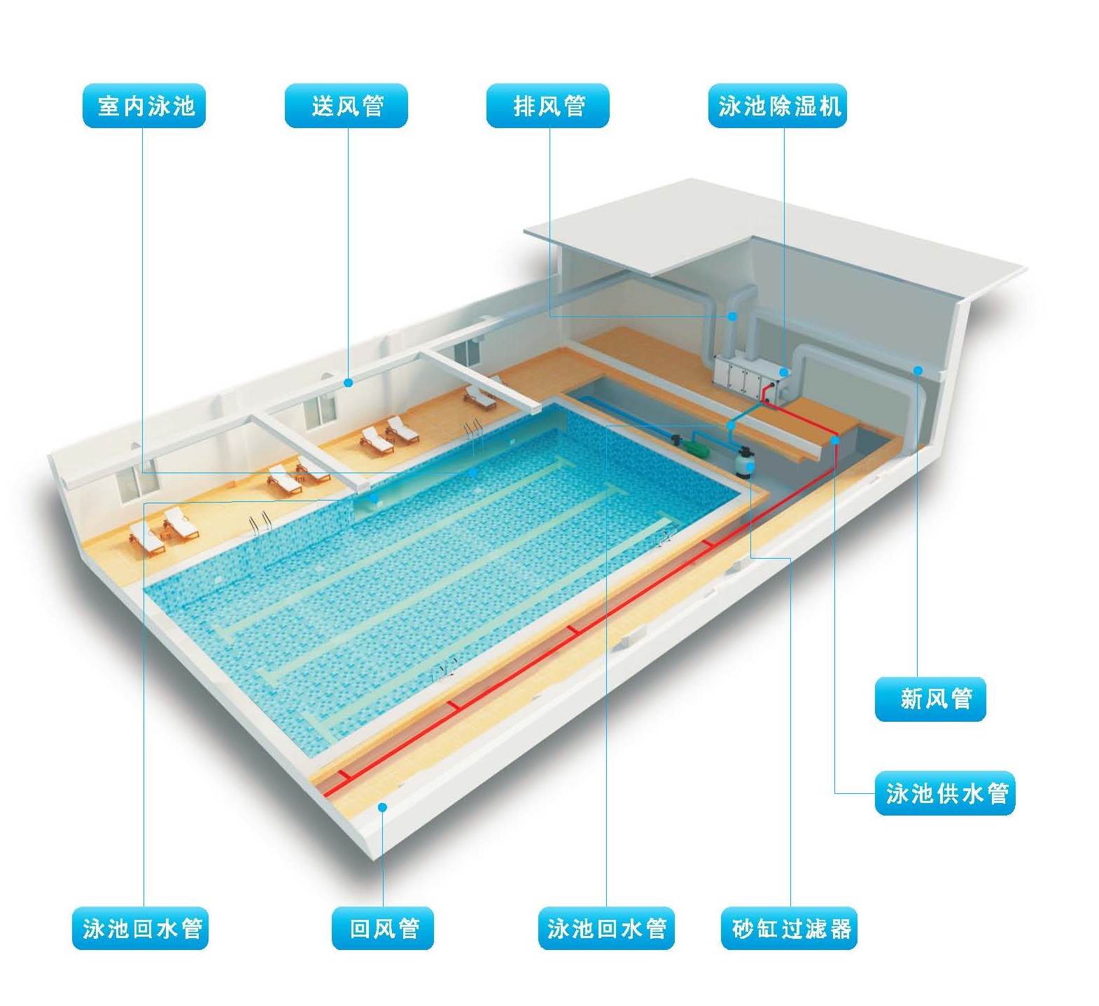 恒温泳池热泵